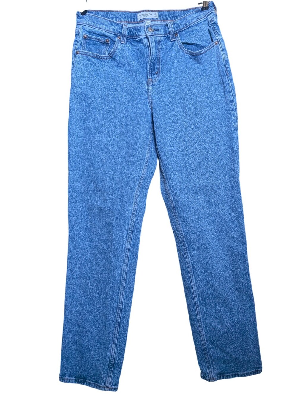 Abercrombie & Fitch Curve Love '90s Straight Mid Rise Jeans Size 30 / 10L